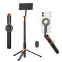 K&F CONCEPT 180cm Trépied Mag-Safe Léger, Perche Selfie Extensible Portable | Double Aimant, Trépied Vlog Aluminium à Réglage 3