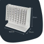 HMF Compteur de pièces pour tri et rangement de la monnaie, trieur de pièces transparent avec échelle des valeurs, tirelire pour