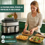 PETHREE Papier Cuisson Air Fryer, 100 Pcs Air Fryer Papier Cuisson pour Philips Dual Basket 3000/5000 Série 6L/3L, Papier Airfry