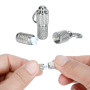 Grenhaven Porte-Adresse Étiquette d'adresse d'identification pour Chien et Chat, Conteneur Tube Anti-Perte, Pendentif Collier po