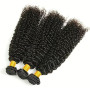 Tissage Bresilien en lot Cheveux Humain Kinky Curly Bundles Tissage Bouclé Naturel Mèches Brésiliennes Human Hair Extensions Nat