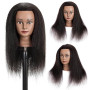 Mannequin Head with Human Hair 18'' Cosmétologie Mannequin Head with 100% Real Human Hair Mannequin Head für Flechten Coiffeurs