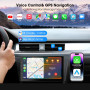 Haudio Autoradio 2 DIN CarPlay et Android Auto sans Fil avec 7‘’ Écran Tactile HD,avec Camera de Recul,Bluetooth,Mirror Link, AU