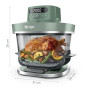 Ninja CRISPi PRO XL, Friteuse sans huile, bols 5,7l et 2,3l AS090EUGN | 5 modes de cuisson prédéfinis, avec contenants en verre