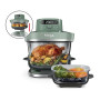 Ninja CRISPi PRO XL, Friteuse sans huile, bols 5,7l et 2,3l AS090EUGN | 5 modes de cuisson prédéfinis, avec contenants en verre