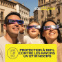exclipse Lunettes Éclipse Solaire – Certifiées ISO 12312-2 et CE & UKCA, Protection Oculaire Sécurisée, Observation du Soleil, É