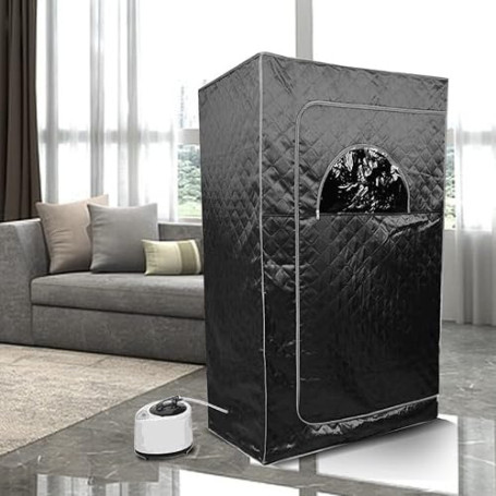 Mini Sauna, Sauna à Vapeur Portable, Sauna Portable avec le Contrôleur de Température à Distance, Cabine de Sauna Portatif, Peut