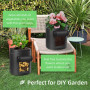 Ohiyoo Lot de 4 sacs de plantation de pommes de terre - 10 gallons - Pour planter des pommes de terre - 38 l - Sacs de plantatio