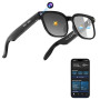 Lunettes Caméra 8 MP, Lunette Connectées avec Verres Photochromiques | Traduction en Temps Réel, Assistant IA ChatGPT, Prise en