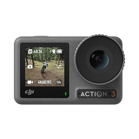 Bundle Osmo Action 3 Standard – Caméra d’action 4K avec FOV super large, HorizonSteady, résistant au froid, longue durée, suppor