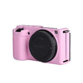 MUZIRI KINOKOO ZVE10 Étui de protection en silicone compatible avec appareil photo Sony ZVE10/ZV-E10 – Étui léger en caoutchouc