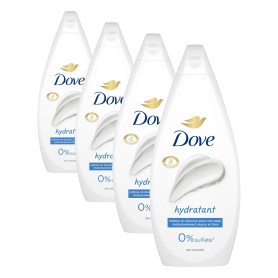 DOVE - Gel Douche - Essentiel Hydratant - Nettoie en douceur et adoucit la peau - Testé dermatologiquement - 0% Sulfate- 720 ml 