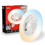 BRILONER - CCT Ventilateur de plafond avec éclairage 5 vitesses, télécommande, variateur de lumière, minuterie, lampe de plafond