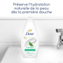 DOVE - Gel Douche - Essentiel Fraîcheur - Nettoie en douceur et adoucit la peau - Testé dermatologiquement - 0% Sulfate (lot pro