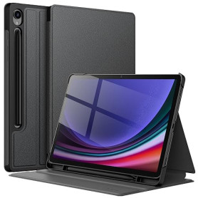 JETech Coque pour Samsung Galaxy Tab S9 11", Graphite Noir | Support Multi-Angle, S Pen Porte-Stylet, Étui Housse de Protection