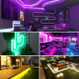 LUXONIC 5M Neon Ruban LED, RGB, Etanche, 24V Flexible Bande LED Néon | en Silicone avec APP/Télécommande, Synchronisation Musica