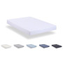 Todocama - Drap Housse réglable en Microfibre brossé Extra Doux. Lit 80 x 190/200 cm, Blanc