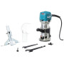 Affleureuse-défonceuse à vitesse variable 710W Ø8 ou 6 mm - MAKITA RT0702C