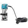 Affleureuse-défonceuse à vitesse variable 710W Ø8 ou 6 mm - MAKITA RT0702C