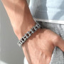 vissen Bracelet Homme Moto Chaine en Acier Inoxydable 21cm Vélo Chaîne Bracelet Bijoux Cadeau