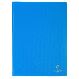 EXACOMPTA Protège-documents A4 Polypro 100 pochettes 200 vues Bleu