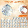 35 Pcs Attrape Soleil Cristal,Suncatcher Pendentif en Cristals, Sun Catcher Attrape-Soleils en Cristal Prismes,Pendentif Capteur