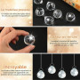 35 Pcs Attrape Soleil Cristal,Suncatcher Pendentif en Cristals, Sun Catcher Attrape-Soleils en Cristal Prismes,Pendentif Capteur