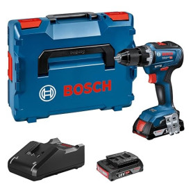 Bosch Professional 18V System perceuse-visseuse sans-fil GSR 18V-55 (couple max. 55 Nm, régime à vide 1 800 tr/min, avec 2 batte