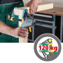 wolfcraft Serre-Joint à une Main EHZ PRO - Saillie 100 mm, 700 mm