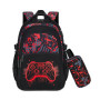 Byitin Sac à Dos Garçon Cartable Lumineux Enfant Primaire Collège, Sac Scolaire Léger et Ergonomique avec Trousse, Lot 2 Pièces,