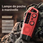 Radio Portable Chargeur Solaire, GEMMAC AM/FM/SW Radio Dynamo Chargeur de Téléphone avec 2000mAh Power Bank/SOS Alarm/Lampe Poch