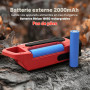 Radio Portable Chargeur Solaire, GEMMAC AM/FM/SW Radio Dynamo Chargeur de Téléphone avec 2000mAh Power Bank/SOS Alarm/Lampe Poch