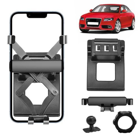 TTCR-II Compatible avec Support de Téléphone Voiture Audi A4/S4 B8,A5/S5 8T | A4/S4 B8 2008-2015 Support Phone Rotatif à 360°Ada