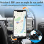 TTCR-II Compatible avec Support de Téléphone Voiture Audi A4/S4 B8,A5/S5 8T | A4/S4 B8 2008-2015 Support Phone Rotatif à 360°Ada