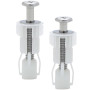 2 Pièces Fixation Abattant WC,Fixation Cuvette WC,Fixation Abattant WC Universel,pour Siège de Toilette,Matériau en Nylon(Style