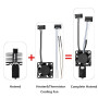 Kit complet Hotend P1S P1P, tête d'impression Hot End complète avec chauffage en céramique, thermistor, buse en acier durcie de