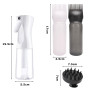 JOYOLA Lot de 4 Applicateur Huile Cheveux, Hair Oil Applicator avec Peigne Brosse Massage, Hair Dye Brush Bottle, Brumisateur, O