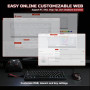 YUNZII MAD68 HE Clavier Gamer Filaire 8000Hz (Noir, Magnetic Amber Pro) | Rapid Trigger, Switch Magnétiques à Effet Hall, RGB, 6