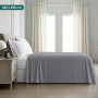 Utopia Bedding - Drap Plat - 225x255cm - Gris | Certifié Oeko-TEX - Polyester brossé Doux - Microfibre - Sans élastique