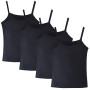 Lohhbve Ensemble de 4 Gilets de Couleur Unie Classiques pour Enfants pour Les Filles de 2 à 10 Ans, Gilet de Travail en Coton, L