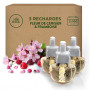 Air Wick Desodorisant Maison Recharge Diffuseur Electrique Fleur de Cerisier et Framboise - 3 x 19 ML