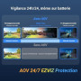 EZVIZ 3K+(6MP) 2PK Caméra Extérieure sans Fil CB8 Lite+5W Panneau Solaire | Mode AOV (Enregistrement 24h/24), Détection de Perso