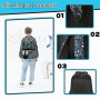 HTgroce Cartable Garçon Primaire Sac à Dos Garçon Sac à Dos Scolaire avec Sac à Lunch Trousse pour Enfants CM1