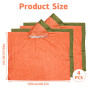Editbar Lot de 4 ponchos de survie urgence, poncho de pluie urgence, couverture de sauvetage, sac de couchage, couverture thermi