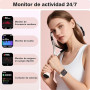 Montre Connectée Femme pour Samsung, iPhone, Android, 1.8" Smartwatch avec Appel Bluetooth, Voix de l'IA, Alexa intégrée, Smartw