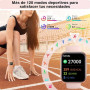 Montre Connectée Femme pour Samsung, iPhone, Android, 1.8" Smartwatch avec Appel Bluetooth, Voix de l'IA, Alexa intégrée, Smartw