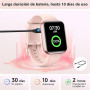 Montre Connectée Femme pour Samsung, iPhone, Android, 1.8" Smartwatch avec Appel Bluetooth, Voix de l'IA, Alexa intégrée, Smartw