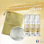 Musc Tahara Aromatisé Pack Best Vanille Monoï Coco Ajmal As Safar® lot de 3 Musc Blanc intime 5ml (pochon en velours + lingette