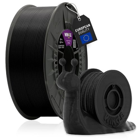 WINKLE Filament PLA HD 2.85mm Noir Jais 1kg, Filament Imprimante 3D | Matériaux d'impression 3D en Filament pour Impression 3D,