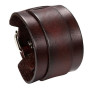 JewelryWe Bracelet Homme Cuir Manchette Viking Biker Enveloppez Adjustable,Bracelet de Force Moto Fantaisie Style Rock Punk Goth